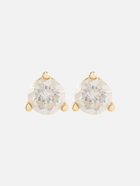 STONE AND STRAND 14kt gold earrings with diamonds