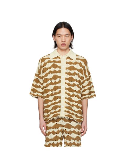 BONSAI Brown & Beige Punzonato Shirt