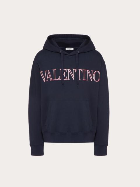 Valentino SWEATSHIRT WITH VALENTINO NEON UNIVERSE PRINT