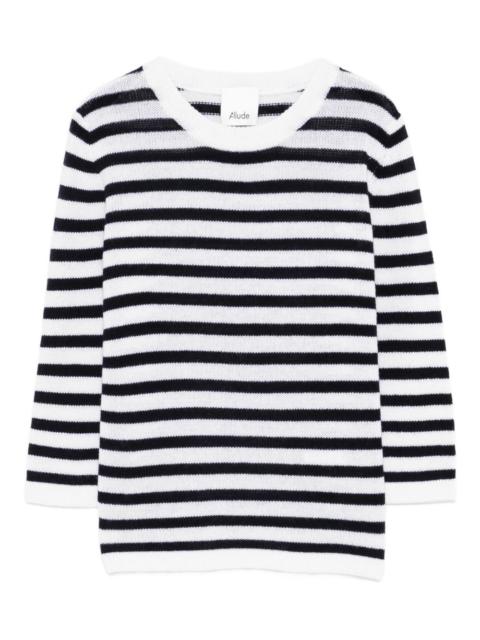 Allude striped-pattern sweater