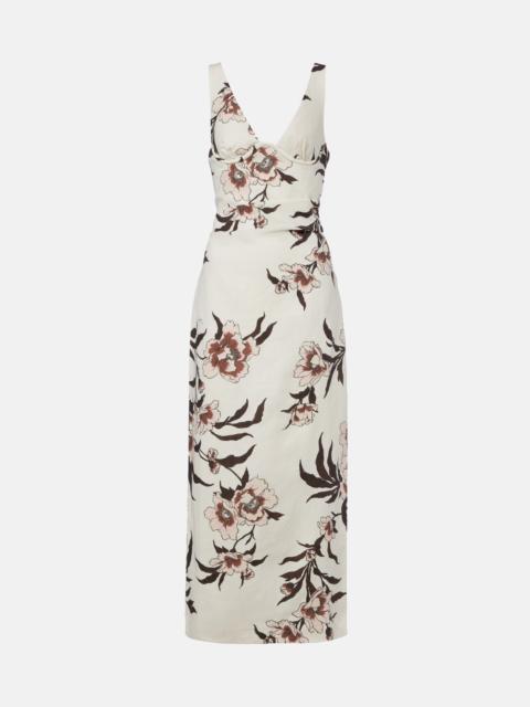SIR. Floral linen maxi dress