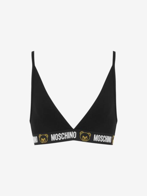 Moschino STRETCH JERSEY BRA WITH TEDDY ELASTIC BAND