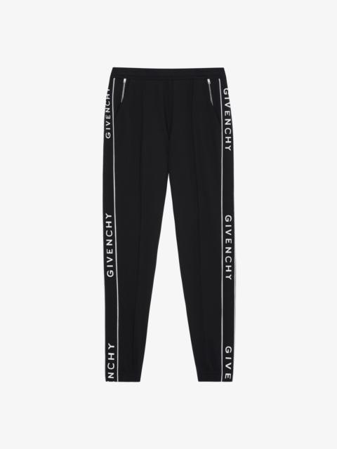 Givenchy SLIM-FIT JOGGER PANTS IN JERSEY WITH GIVENCHY BANDS