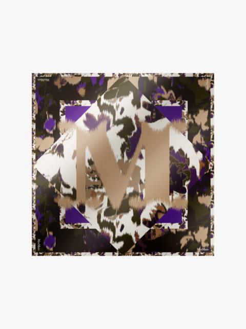 Max Mara CARRE90W Printed silk scarf