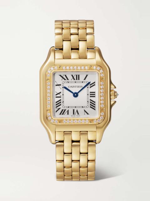 Cartier Panthère de Cartier medium 26.7mm 18-karat gold diamond watch
