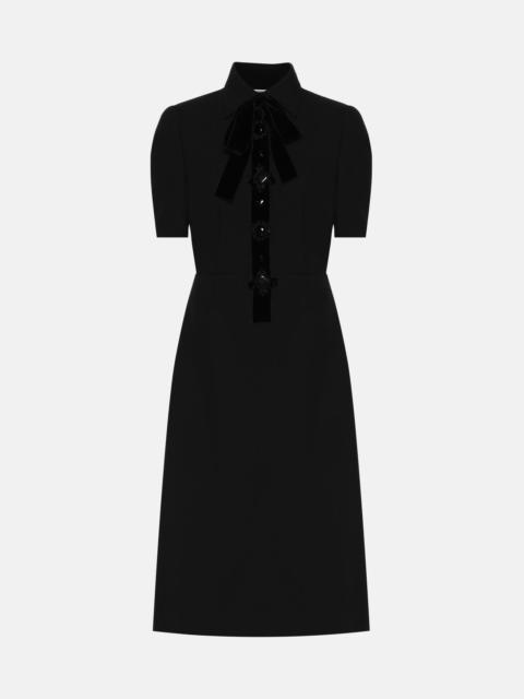 Prada Virgin wool midi dress
