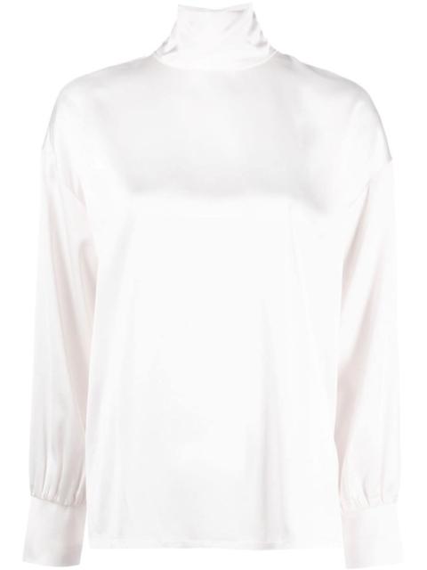 FABIANA FILIPPI high-neck satin blouse