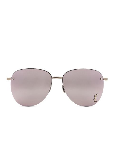 SAINT LAURENT Metal Pilot Sunglasses