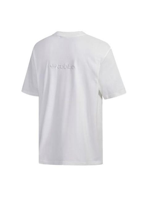 adidas originals Embroidered Logo Short Sleeve White GL6149