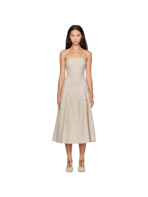 JACQUEMUS Beige 'The Paradiso' Midi Dress