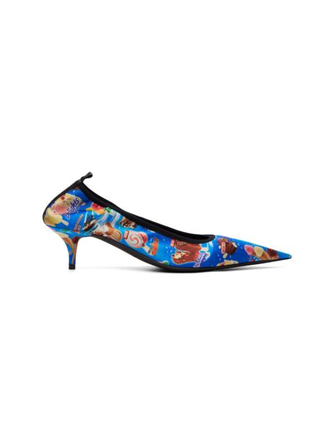 BALENCIAGA Blue Avenue Scrunchie Heels