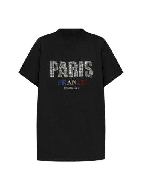 BALENCIAGA logo-studded T-shirt