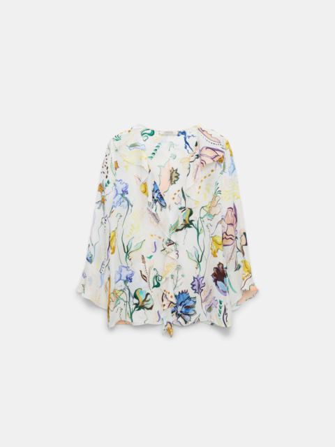 DOROTHEE SCHUMACHER FLORAL TWIST blouse
