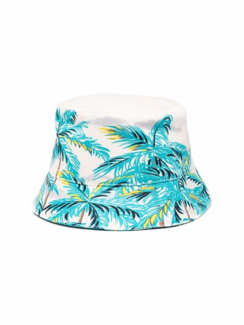 Palm Angels palm-print bucket hat