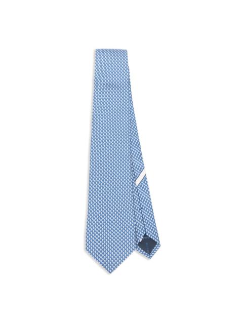 FERRAGAMO geometric-print silk tie
