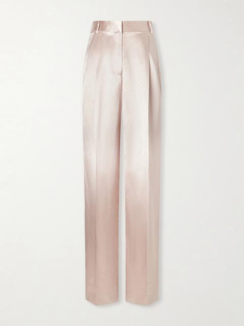 TOM FORD Polka- Dot Satin Straight-leg Pants