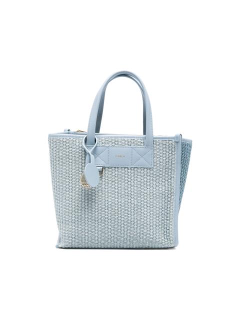 FURLA leather-trim tote bag