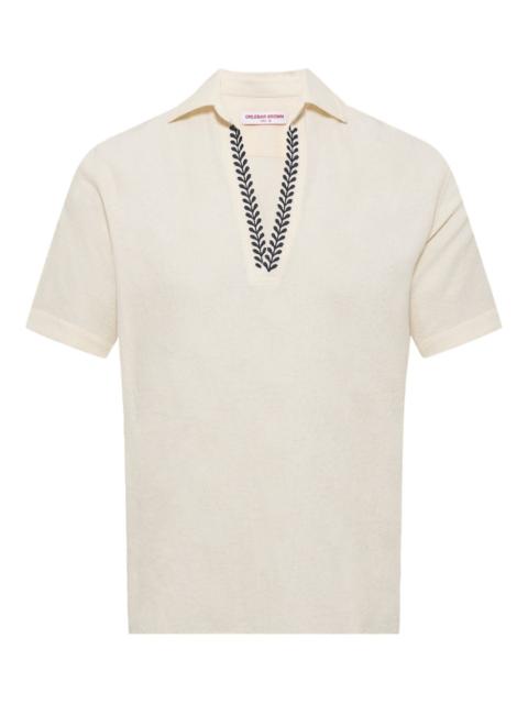 ORLEBAR BROWN Ridley embroidered short-sleeve top