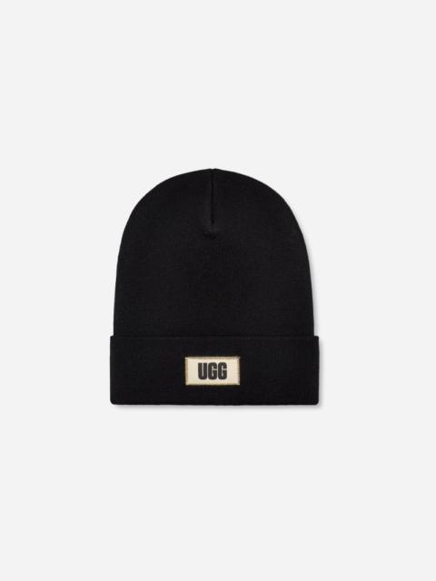 UGG ® Men's High Crown Beanie Knit/Recycled Materials in Black