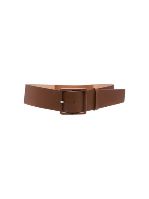 elasticated leather belt