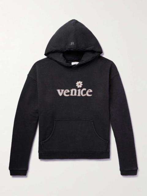 ERL Appliquéd Cotton-Jersey Hoodie