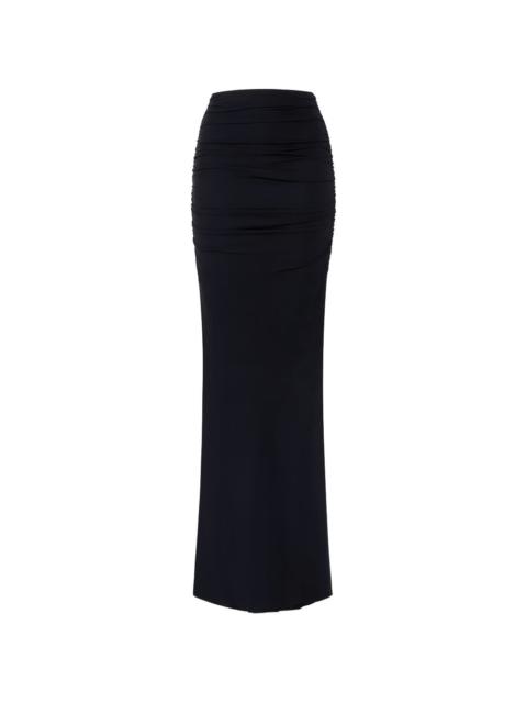 ELISABETTA FRANCHI draping jersey long skirt