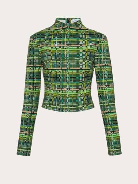 FERRAGAMO TECHNICAL JERSEY TOP