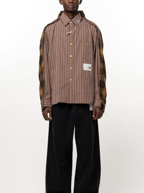 Maison MIHARAYASUHIRO Front Back Docking Long Sleeve Shirt