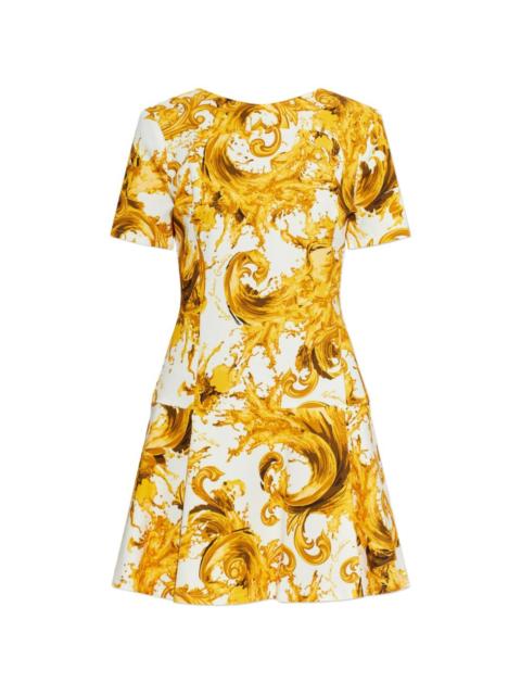 VERSACE JEANS COUTURE printed short-sleeves dress