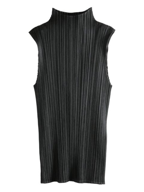 Pleats Please Issey Miyake pleated high-neck top