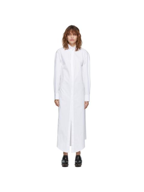 Alaïa White Shirt Long Dress