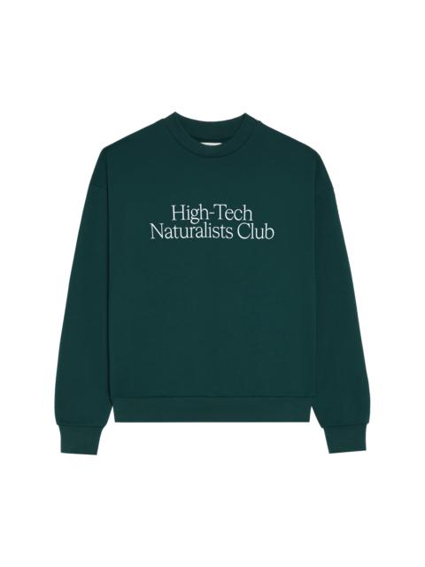 PANGAIA Mens High-Tech Naturalists Club Sweatshirt - Folaige Green
