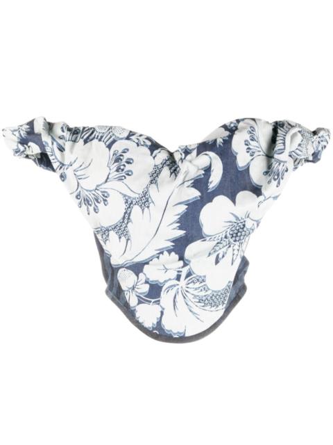Vivienne Westwood floral-print cropped top