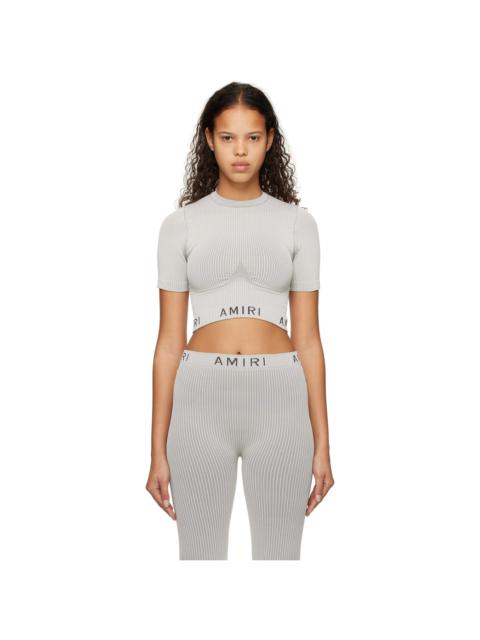 AMIRI Gray Crewneck Top