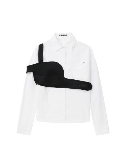 HYEIN SEO chest-band cotton shirt