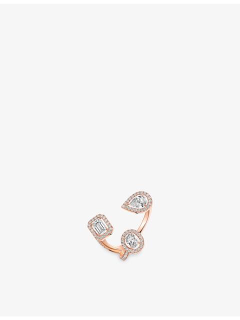 MESSIKA My Twin Trilogy Medium 18ct Gold And 1ct Diamond Ring