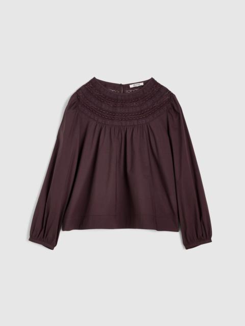 Madewell Lace-Insert High-Neck Top