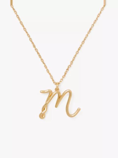 kate spade Initial Script M Pendant