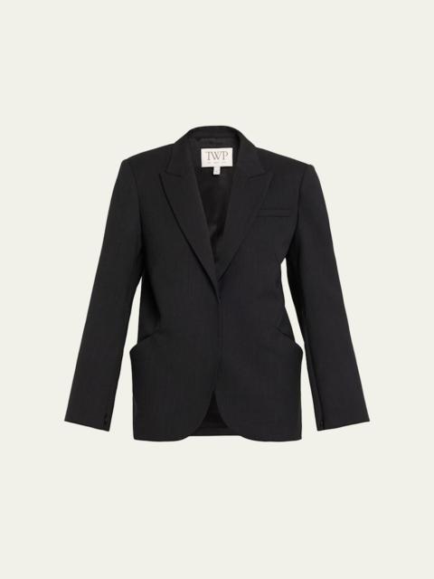 TWP Perfect Boyfriend Single-Breasted Blazer Jacket