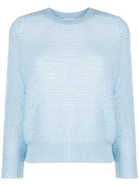 PESERICO crew-neck waffle-knit jumper