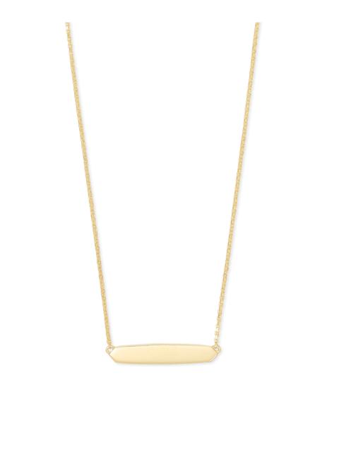 KENDRA SCOTT Mattie Bar Pendant Necklace in 18k Gold Vermeil