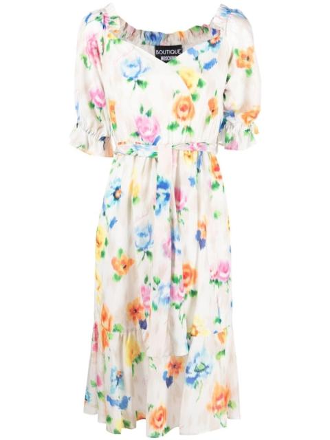 Moschino floral-print midi dress