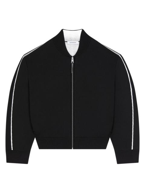 Givenchy Men's Couture Seam Cardigan in Wool Jacquard - Black White