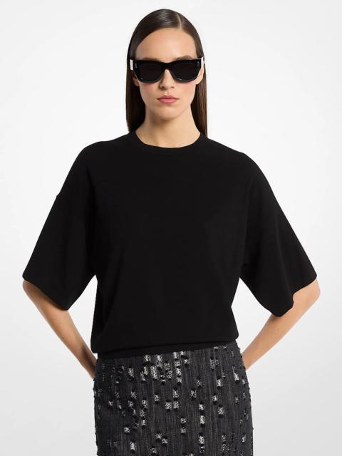 MICHAEL KORS COLLECTION Shaun Stretch Viscose T-Shirt