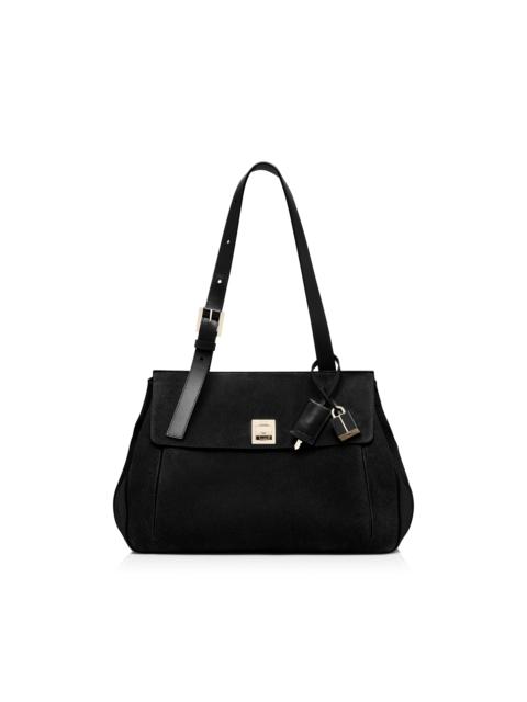 TOM FORD SUEDE LEATHER MEDIUM BESACE