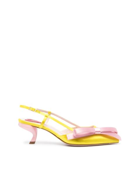 Roger Vivier bow-detail pointed-toe 60mm pumps