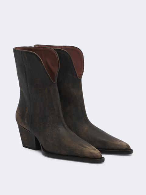 PARIS TEXAS Jane leather cowboy boots