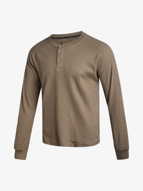 SPYDER Men's Waffle Long Sleeve Henley - Timber