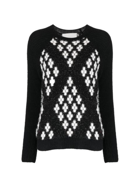 3.1 Phillip Lim argyle-check knitted jumper