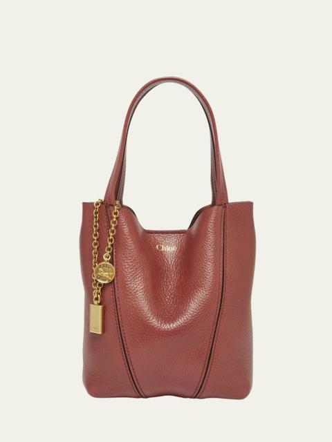 Spin Mini Tote Bag in Grained Calfskin